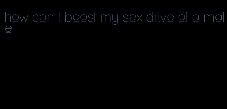 how can I boost my sex drive of a male