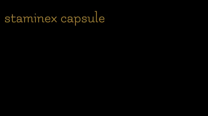 staminex capsule