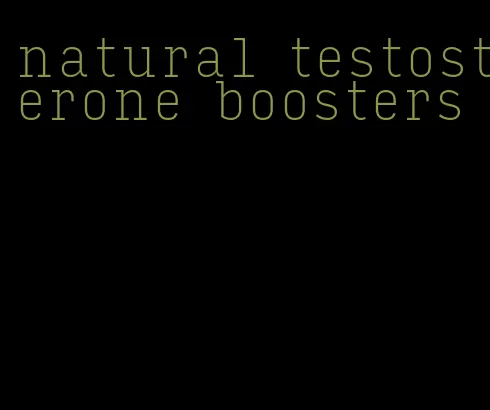 natural testosterone boosters