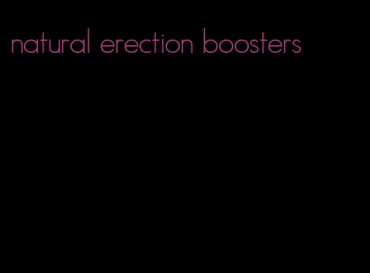 natural erection boosters