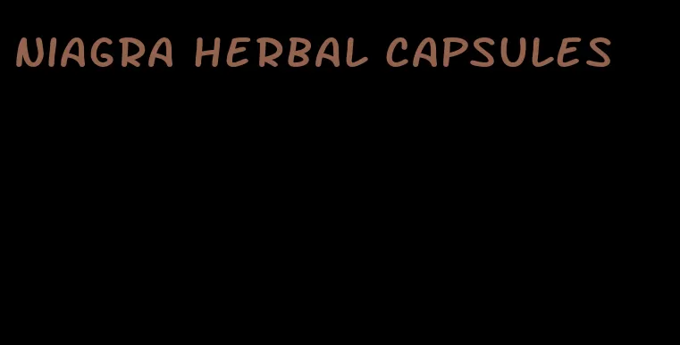 Niagra herbal capsules
