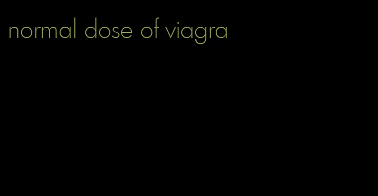 normal dose of viagra