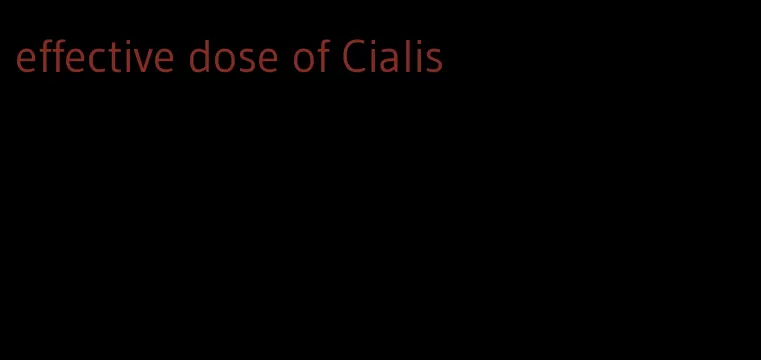 effective dose of Cialis