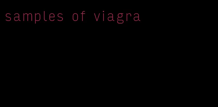 samples of viagra