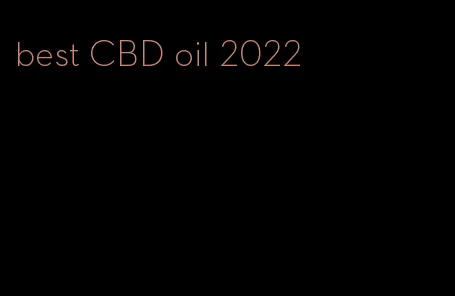 best CBD oil 2022
