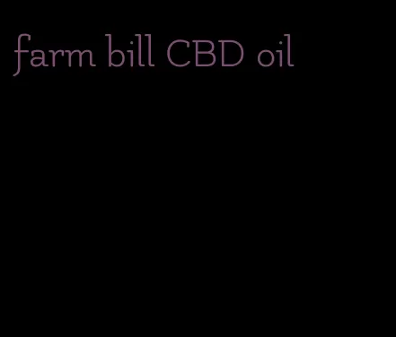 farm bill CBD oil