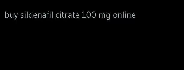 buy sildenafil citrate 100 mg online