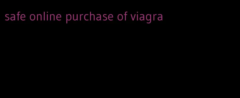 safe online purchase of viagra