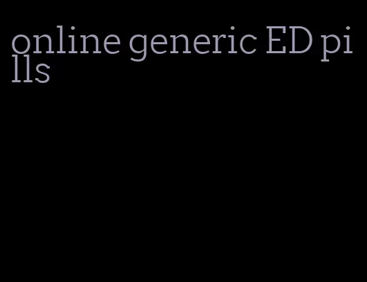 online generic ED pills