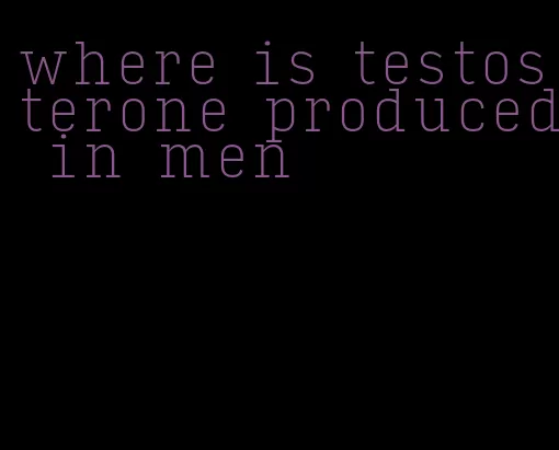 where is testosterone produced in men