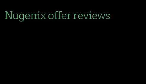 Nugenix offer reviews