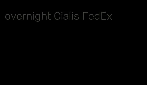 overnight Cialis FedEx