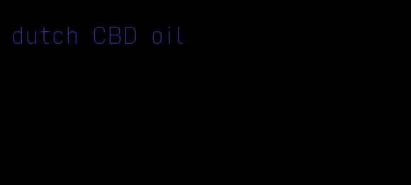 dutch CBD oil