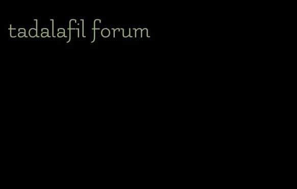 tadalafil forum