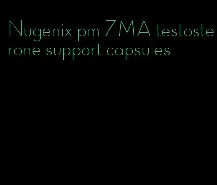Nugenix pm ZMA testosterone support capsules