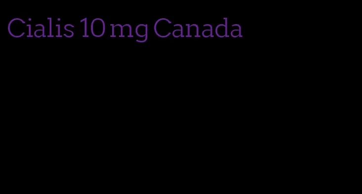 Cialis 10 mg Canada