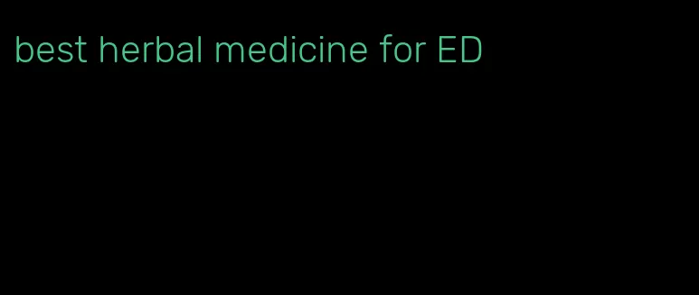 best herbal medicine for ED