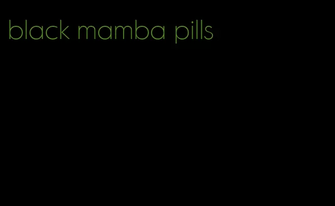 black mamba pills