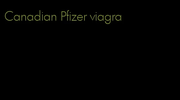 Canadian Pfizer viagra