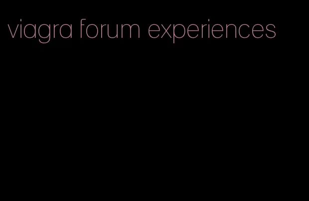 viagra forum experiences