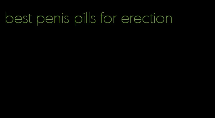 best penis pills for erection