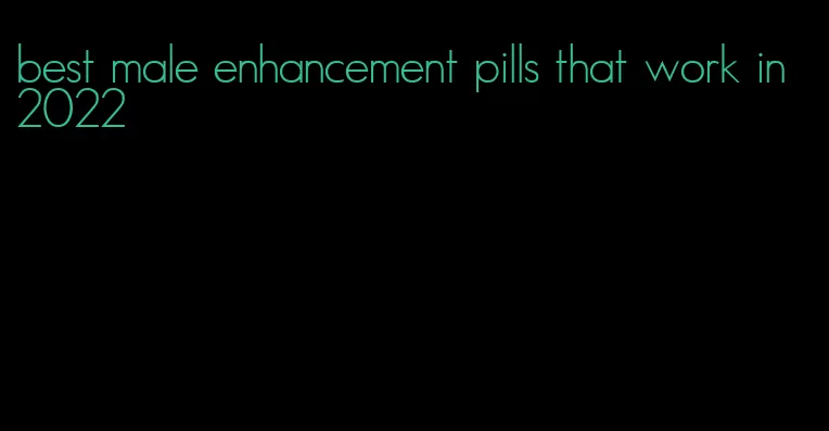 best male enhancement pills that work in 2022