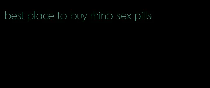 best place to buy rhino sex pills