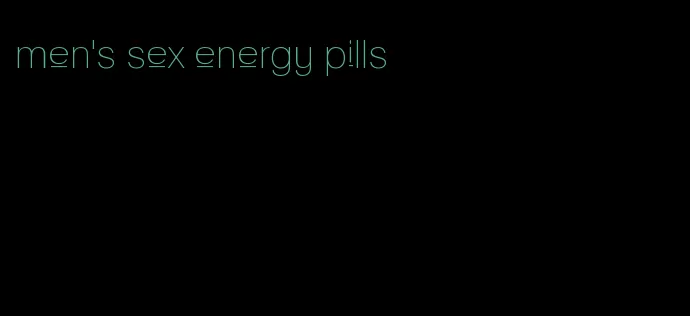 men's sex energy pills
