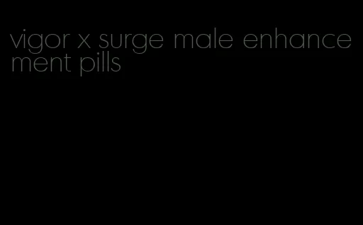 vigor x surge male enhancement pills