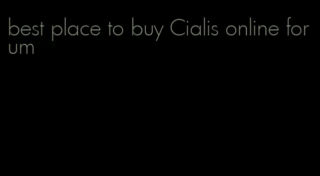 best place to buy Cialis online forum
