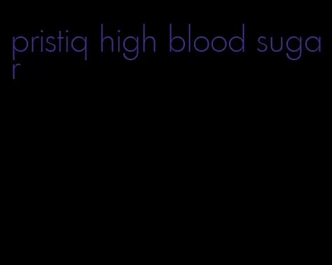 pristiq high blood sugar