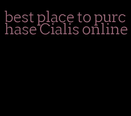 best place to purchase Cialis online