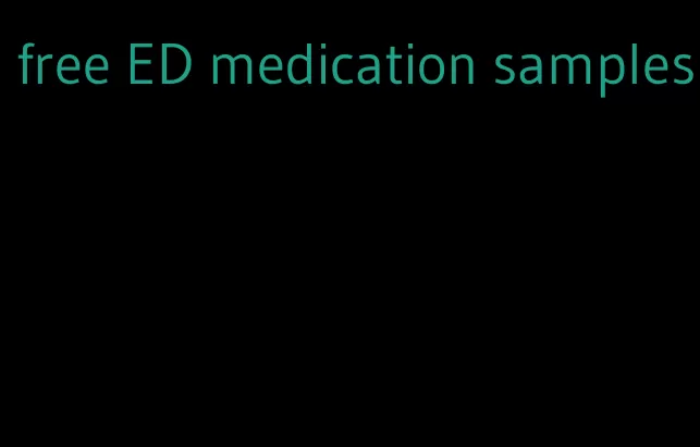 free ED medication samples