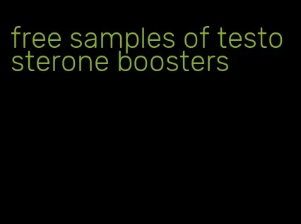 free samples of testosterone boosters