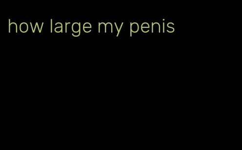 how large my penis