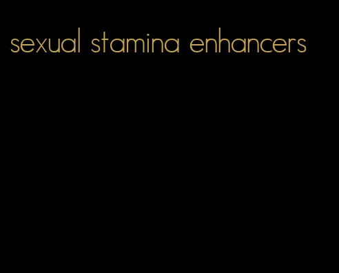 sexual stamina enhancers