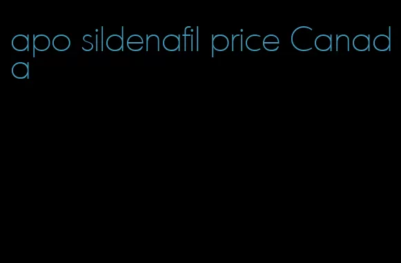 apo sildenafil price Canada