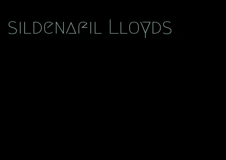 sildenafil Lloyds