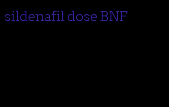 sildenafil dose BNF