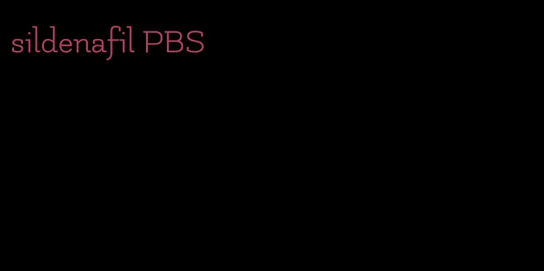 sildenafil PBS