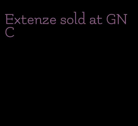 Extenze sold at GNC