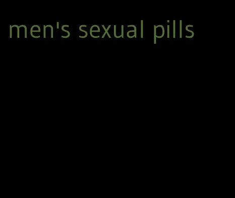 men's sexual pills