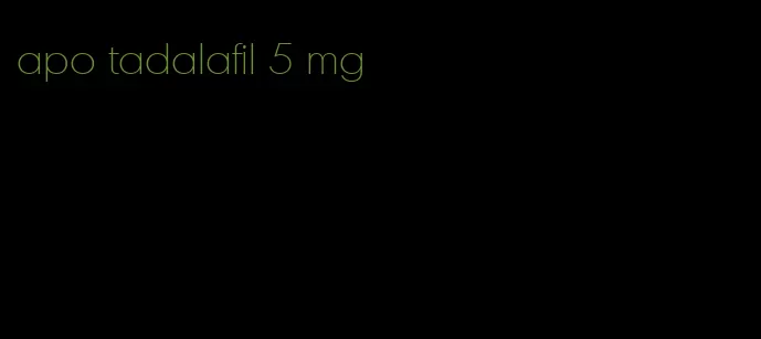 apo tadalafil 5 mg