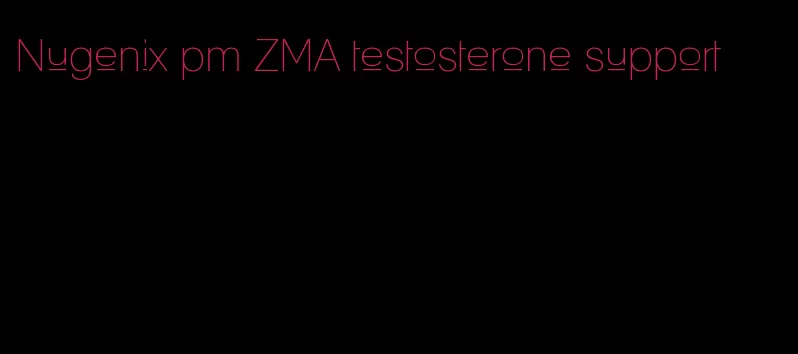 Nugenix pm ZMA testosterone support