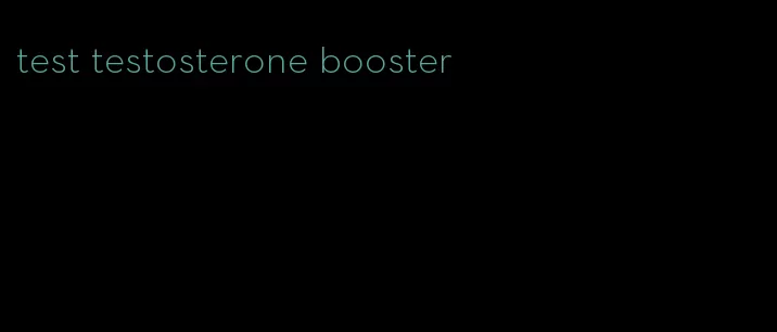 test testosterone booster