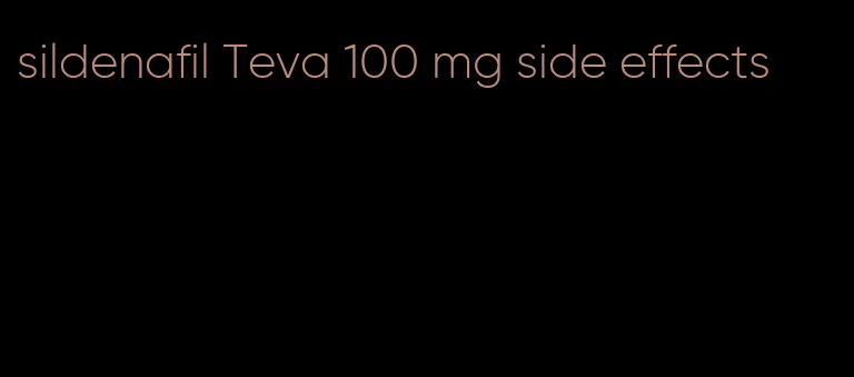 sildenafil Teva 100 mg side effects