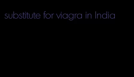 substitute for viagra in India