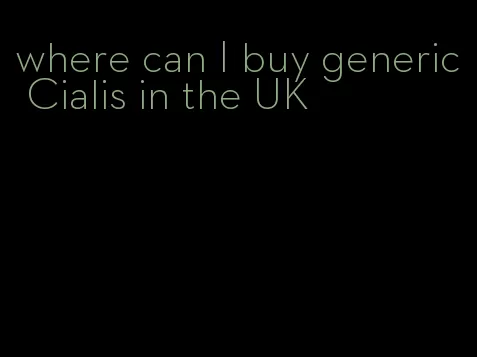 where can I buy generic Cialis in the UK