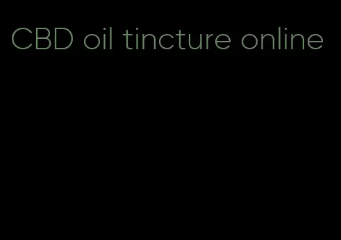 CBD oil tincture online