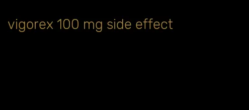 vigorex 100 mg side effect